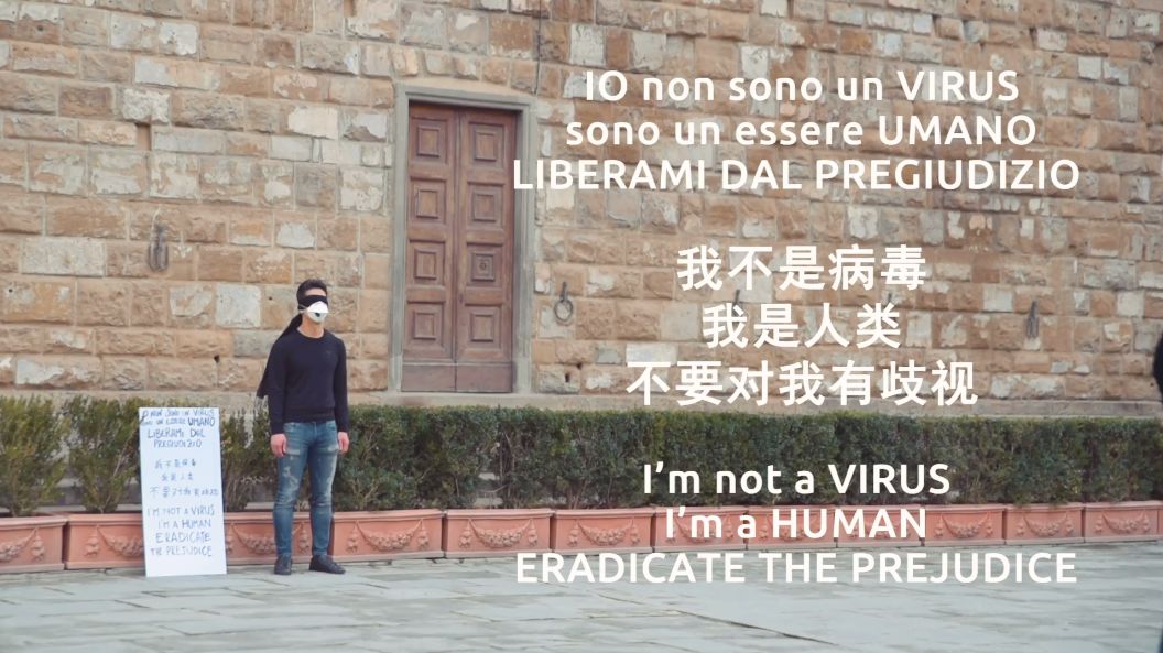 我不是病毒！华人小哥意大利街头求拥抱